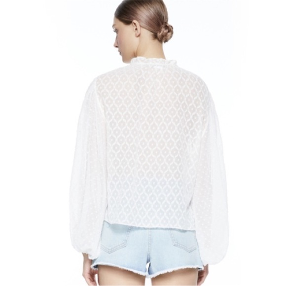 Alice + Olivia White Blouse - Picture 3 of 8